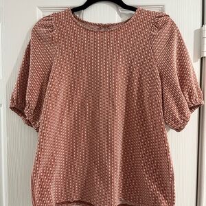 Madewell Puff Sleeve Blouse with Relaxed Fit